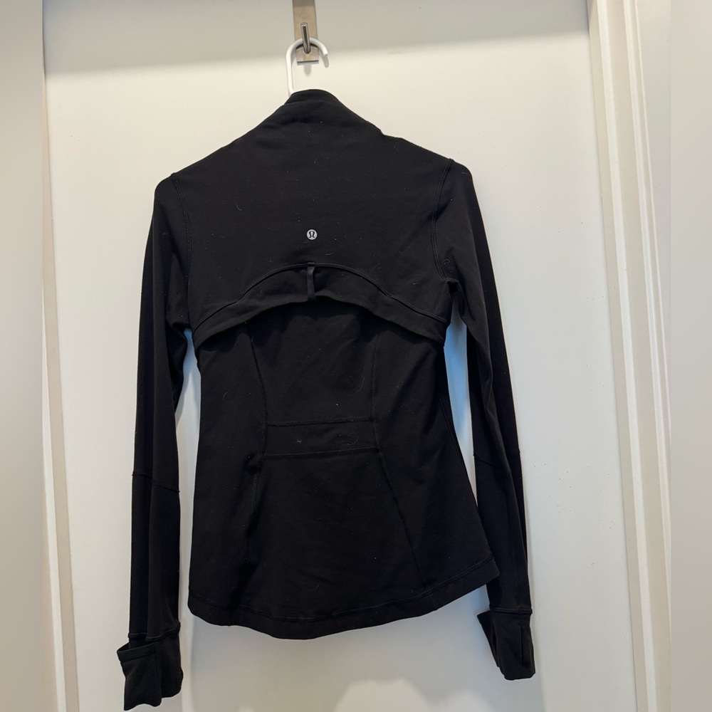 Lululemon define jacket, full length, black, size 6.